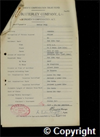 Workmen’s Compensation Act form for George Degg, aged 44, Filler at Ormonde Colliery