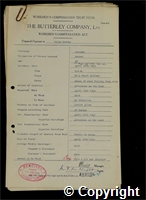 Workmen’s Compensation Act form for Colin Groves, aged 28, Packer at Ormonde Colliery