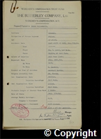 Workmen’s Compensation Act form for Henry Hallsworth, aged 40, Filler at Ormonde Colliery