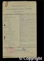 Workmen’s Compensation Act form for Lawrence Hubball, aged 28, Haulage Hand at Ormonde Colliery