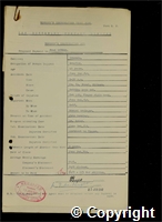 Workmen’s Compensation Act form for Fred Wildey, aged 40, Erector at Ormonde Colliery