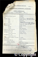 Workmen’s Compensation Act form for Walter Bonsall, aged 57, Packer at Ormonde Colliery
