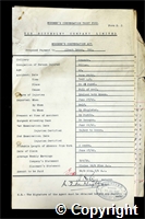 Workmen’s Compensation Act form for Albert Brown, aged 43, Filler at Ormonde Colliery