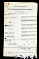 Workmen’s Compensation Act form for George Cauldwell, aged 58, Banksman at Ormonde Colliery