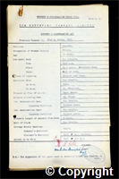 Workmen’s Compensation Act form for Fred E. Cutts, aged 26, Filler at Ormonde Colliery