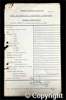 Workmen’s Compensation Act form for Alfred Horace Asher, aged 20, Haulage Hand at Ormonde Colliery