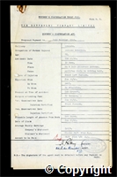 Workmen’s Compensation Act form for John Dodsley, aged 51, Screens Motorman at Ormonde Colliery