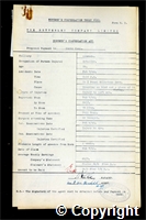 Workmen’s Compensation Act form for Percy Kemp, aged 59, Dataller at Ormonde Colliery
