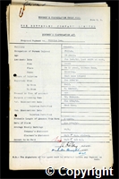 Workmen’s Compensation Act form for William Lee, aged 28, Filler at Ormonde Colliery