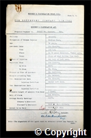 Workmen’s Compensation Act form for Ernest William Bamford, aged 30, Haulage Hand at Ormonde Colliery