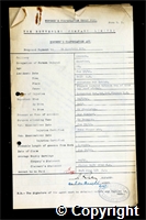 Workmen’s Compensation Act form for William Marriott, aged 26, Onsetter at Ormonde Colliery