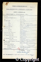 Workmen’s Compensation Act form for William Schofield, aged 49, Filler at Ormonde Colliery