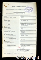 Workmen’s Compensation Act form for William Thornley Self, aged 28, Filler at Ormonde Colliery