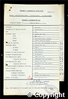 Workmen’s Compensation Act form for John T. Soar, aged 32, Bricklayer at Ormonde Colliery