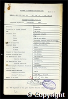 Workmen’s Compensation Act form for Fred Wild, aged 45, Dataller at Ormonde Colliery