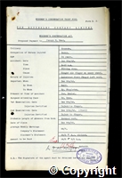 Workmen’s Compensation Act form for Joseph W. Wood, aged 24, Borer at Ormonde Colliery