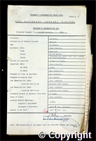 Workmen’s Compensation Act form for Archie Burrows, aged 42, Filler at Ormonde Colliery