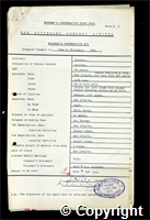 Workmen’s Compensation Act form for John H. Fletcher, aged 39, Erector at Ormonde Colliery
