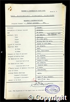 Workmen’s Compensation Act form for Herbert Lavender, aged 64, Dataller at Ormonde Colliery