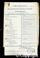 Workmen’s Compensation Act form for Alvin Marsh, aged 30, Face Dataller at Ormonde Colliery
