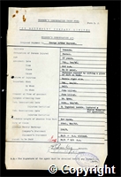 Workmen’s Compensation Act form for George Arthur Maycock, aged 57, Packer at Ormonde Colliery
