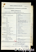 Workmen’s Compensation Act form for Erasmus A. Parkin, aged 29, Haulage Hand at Ormonde Colliery