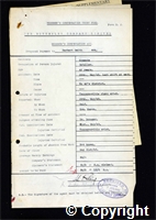 Workmen’s Compensation Act form for Herbert Smith, aged 42, Dataller at Ormonde Colliery