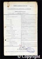 Workmen’s Compensation Act form for John Robert Smith, aged 37, Fitter at Ormonde Colliery