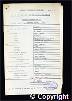 Workmen’s Compensation Act form for John George Walker, aged 51, Dataller at Ormonde Colliery