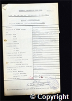 Workmen’s Compensation Act form for Clifford Broughton, aged 32, Filler at Ormonde Colliery