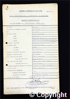 Workmen’s Compensation Act form for Herbert Cope, aged 59, Platelayer at Ormonde Colliery