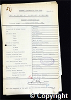 Workmen’s Compensation Act form for George Arthur Eley, aged 45, Filler at Ormonde Colliery