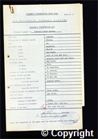 Workmen’s Compensation Act form for Francis Leslie Foster, aged 40, Filler at Ormonde Colliery