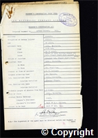 Workmen’s Compensation Act form for Arthur Haynes, aged 28, Filler at Ormonde Colliery