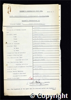 Workmen’s Compensation Act form for Ernest Jackson, aged 32, Packer at Ormonde Colliery
