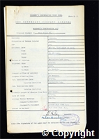 Workmen’s Compensation Act form for Thomas Jones, aged 34, Packer at Ormonde Colliery