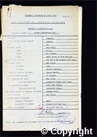 Workmen’s Compensation Act form for George Leatherland, aged 25, Gummer at Ormonde Colliery