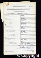 Workmen’s Compensation Act form for Frank Newton, aged 37, Belt Fitter at Ormonde Colliery