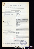 Workmen’s Compensation Act form for James G. Oxley, aged 62, Switch Man at Ormonde Colliery