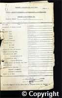 Workmen’s Compensation Act form for William Ault, aged 42, Filler at Ormonde Colliery