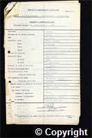 Workmen’s Compensation Act form for Frank Baker, aged 40, Packer at Ormonde Colliery
