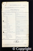 Workmen’s Compensation Act form for Frank James Baker, aged 51, Dataller at Ormonde Colliery