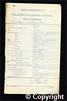 Workmen’s Compensation Act form for Frank Lomas, aged 59, Packer at Ormonde Colliery