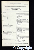 Workmen’s Compensation Act form for Charles Smedley, aged 45, Filler at Ormonde Colliery