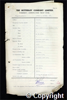 Workmen’s Compensation Act form for Arthur J. Bradley, aged 50, Filler at Ormonde Colliery