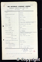 Workmen’s Compensation Act form for John Walton, aged 41, Filler at Ormonde Colliery