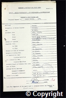 Workmen’s Compensation Act form for Arnold Warren, aged 68, Watchman at Ormonde Colliery