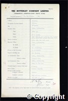 Workmen’s Compensation Act form for William Henry Watson, aged 45, Filler at Ormonde Colliery