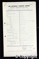 Workmen’s Compensation Act form for Alfred Leonard Williams, aged 51, Filler at Ormonde Colliery