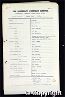 Workmen’s Compensation Act form for Samuel Wood, aged 63, Lamp Cleaner at Ormonde Colliery